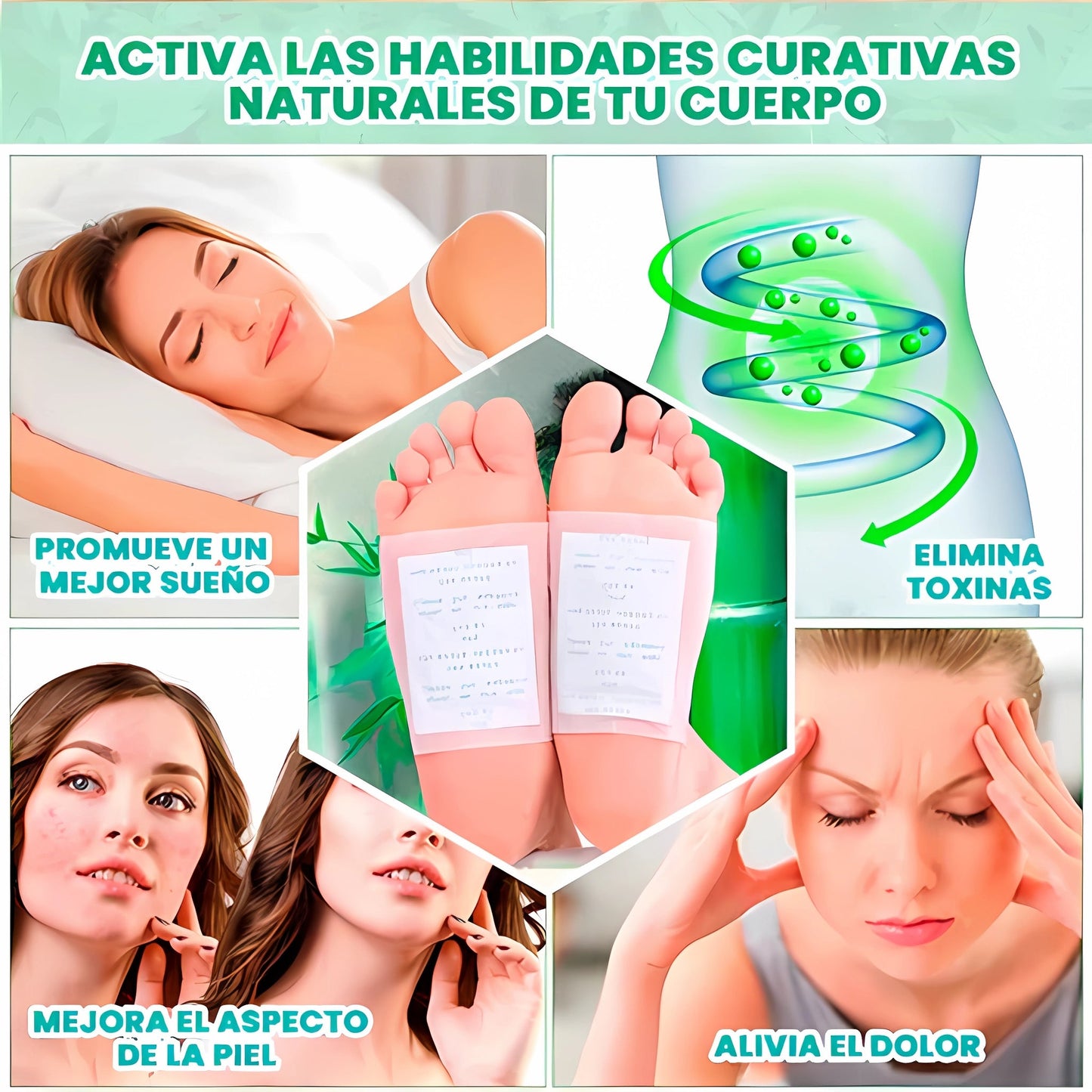 100 Parches Detox Kinoki| Limpia tu cuerpo naturalmente mientras duermes 🤩😴🦶🌿