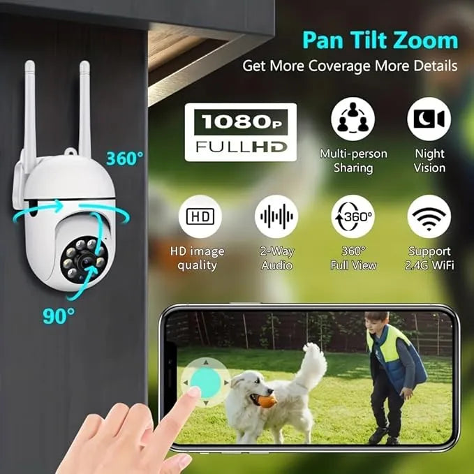 CAMARA DE SEGURIDAD GIRATORIA-LINFYK PARA EXTERIORES 🌦️////OFERTA JUNIO!🤩💯