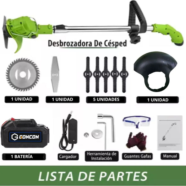 INALAMBRICA! Desbrozadora Eléctrica 3 en 1🌱 Podadora Cortadora Césped