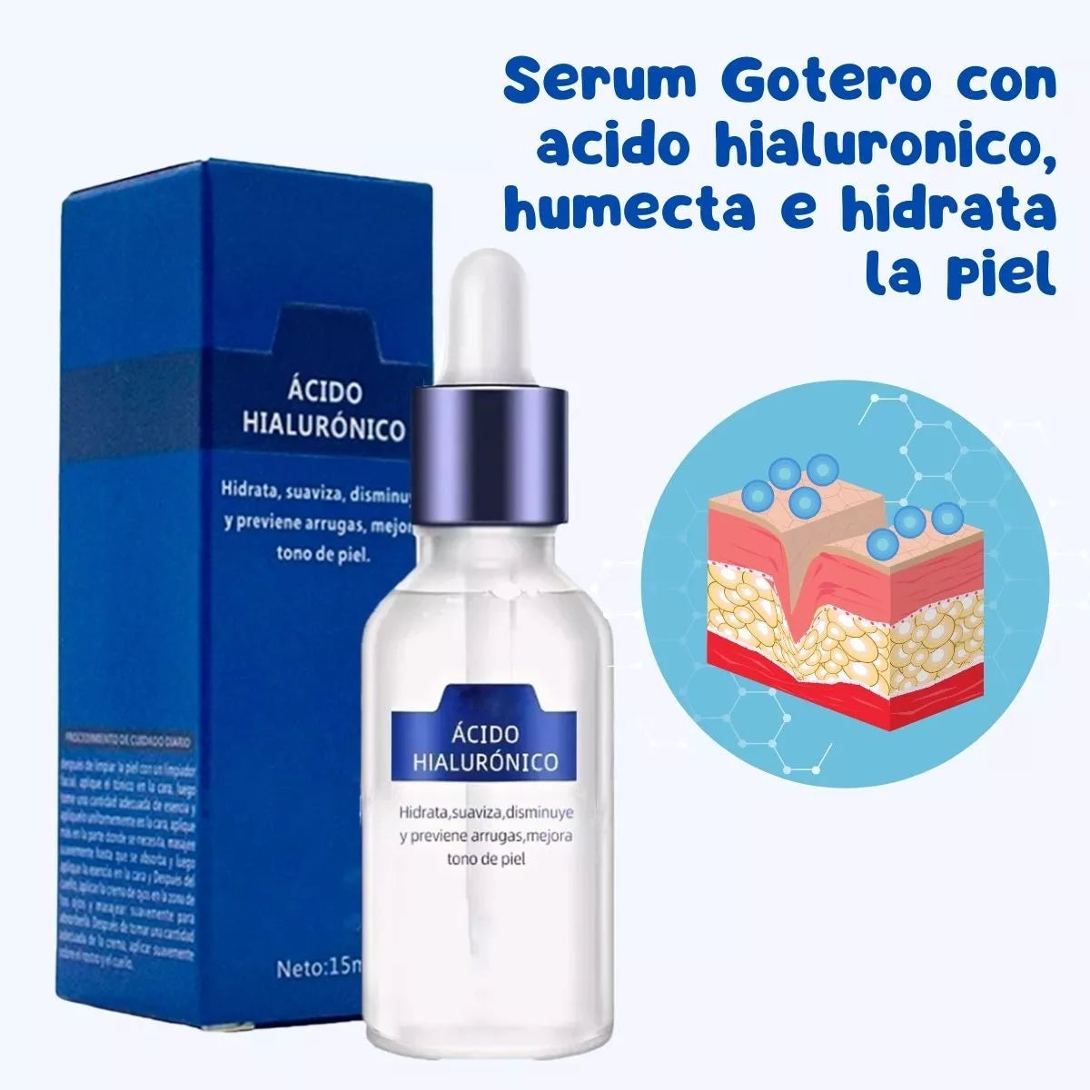 ✨ Paquete Completo: Hidratación, Antiedad & Piel Radiante – Ácido Hialurónico, Sérum de Arroz & Vitamina C 💖