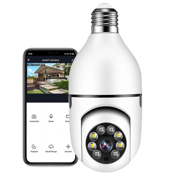 Cámara Seguridad 360 WiFi HD-1080P Tipo Foco